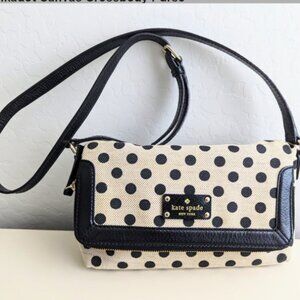 Kate Spade Polka Dot Crossbody Bag - Black and Cream